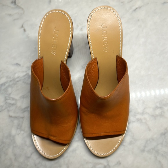 JCrew heel slides size6 1/2 worn once - Picture 4 of 6